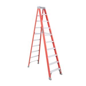 SCALERA TIPO A FIBRA VIDRIO INCO 10 P 136KG NARANJA